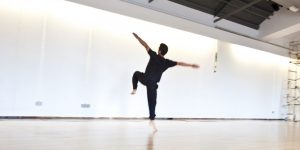 Dancer Fumaiki Tanaka in Studio 6 (Space). Photo © Alice Carfrae