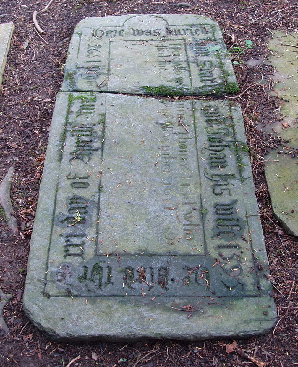 Gravestone from 1595 Gravestone from 1595