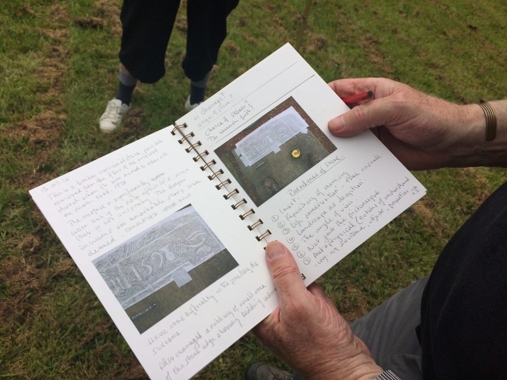 Martin's Fieldwork - observations and grave rubbings