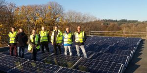 Trust, TRESOC and Beco staff by Lescaze solar array