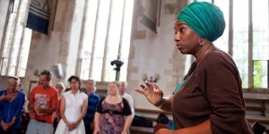 woman conducting. Summer School images for legacies page