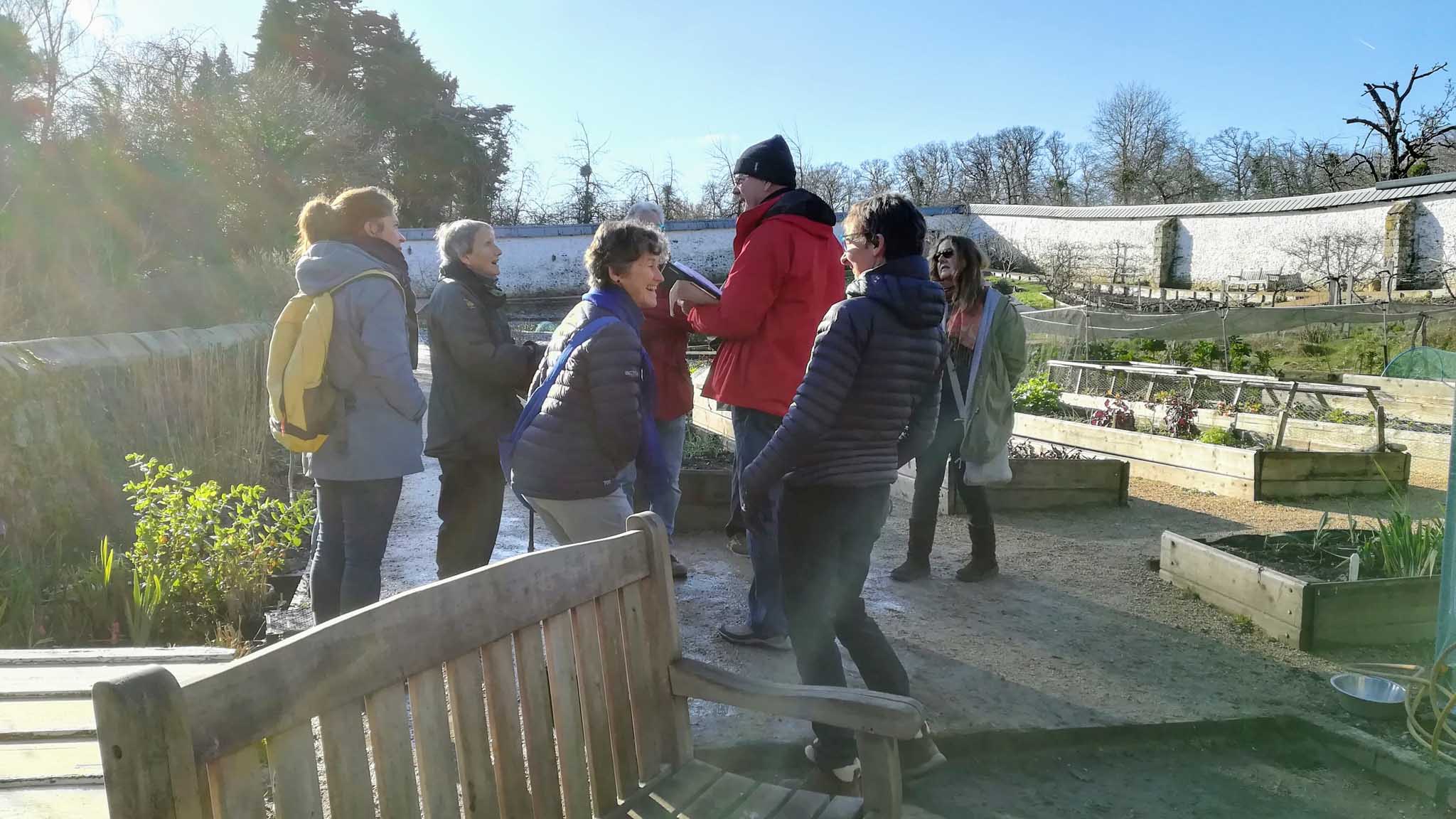 The Walled Garden volunteer team visit Parke in Bovey Tracey