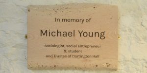 The Michael Young plaque in situ