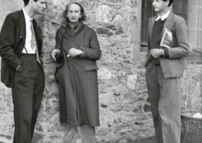 Elisabeth Lutyens with Peter Maxwell Davies at Dartington