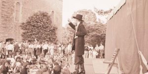 Orchard Theatre in a production of Johnny Appleseed performed at Foundation Day, image c. James Ravilious