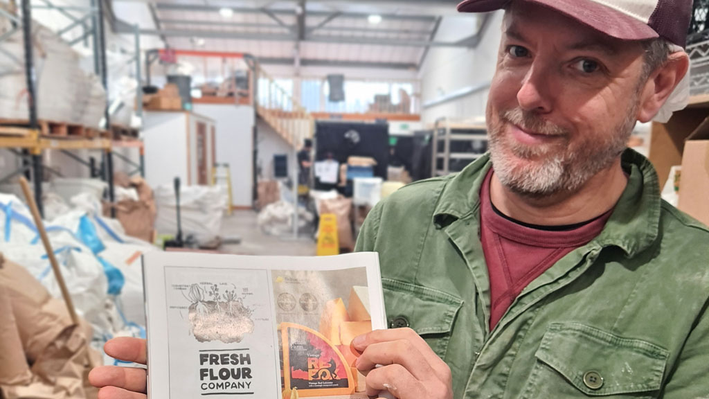 Andy Gilhespy at his mill